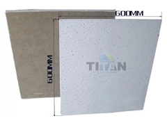 Top China Supplier 2X4 14mm Sound Proof Acoustic Cielo Falso Fibra Mineral Fiber Ceiling Tiles