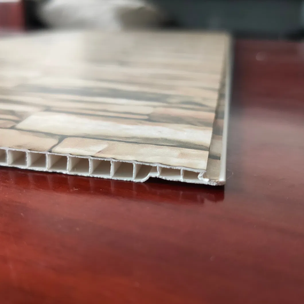 3D Stone Design PVC Wall Panels Plain /Flat Surface Lamination PVC Ceiling Panel Building Materials Interior for India Market
