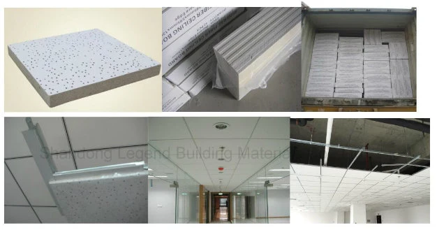 Mineral Fiber Board/Acoustic Suspended Mineral Fiber Ceiling Tiles