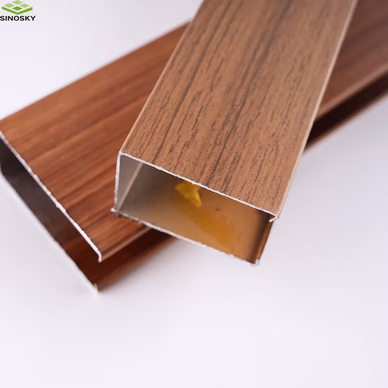 Aluminum Decorative False Indoor Outdoor Board Metal Strip False Roof U Shape Baffle Ceiling