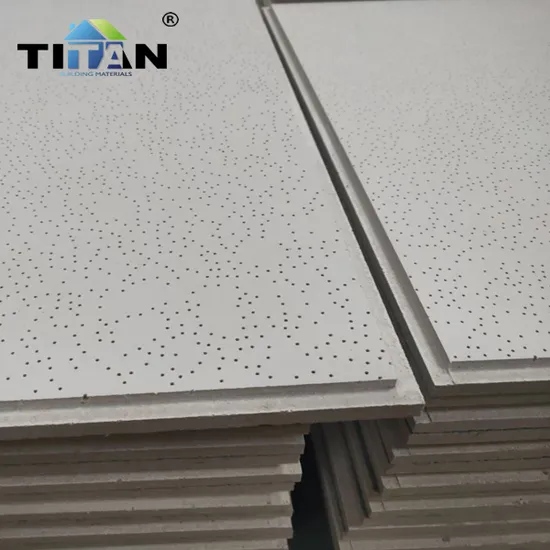 Drop Ceiling Mineral Fiber 2X2 Suspended Acoustic Black Ceiling Tiles 600 X 1200 