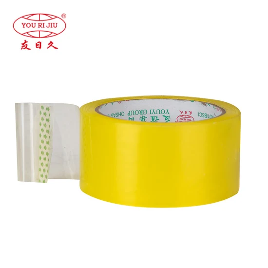 30% off Yourijiu Crystal Yellowish Waterproof Clear BOPP OPP Adhesive Packaging Economic Grade Customized Design Easy Tear Tape