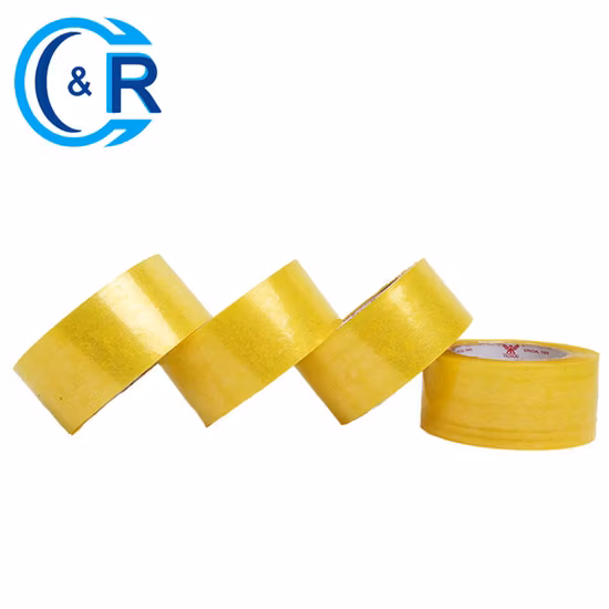 30% off Yourijiu Crystal Yellowish Waterproof Clear BOPP OPP Adhesive Packaging Economic Grade Customized Design Easy Tear Tape