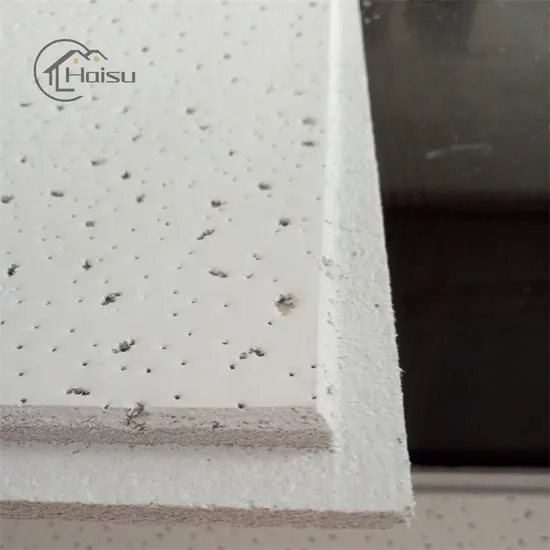 Light Weight Water Resistant Mineral Fiber Wool Ceiling Tiles with T