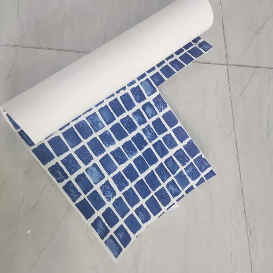 Flexible Blue Homogeneous/Reinforced PVC Pool Tank Liner Waterproofing Membrane 
