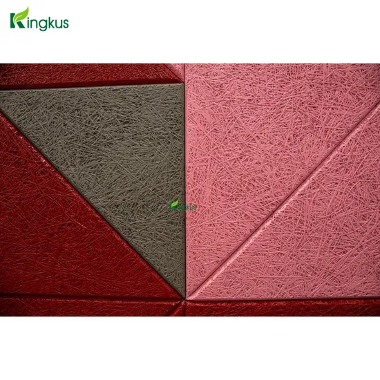 Painted Wood Wool Acoustic Ceiling Building Material 