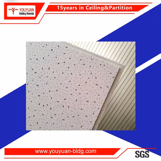 Mineral Wool Fiber Board/Suspended Mineral Fiber Acoustic Ceiling Tiles